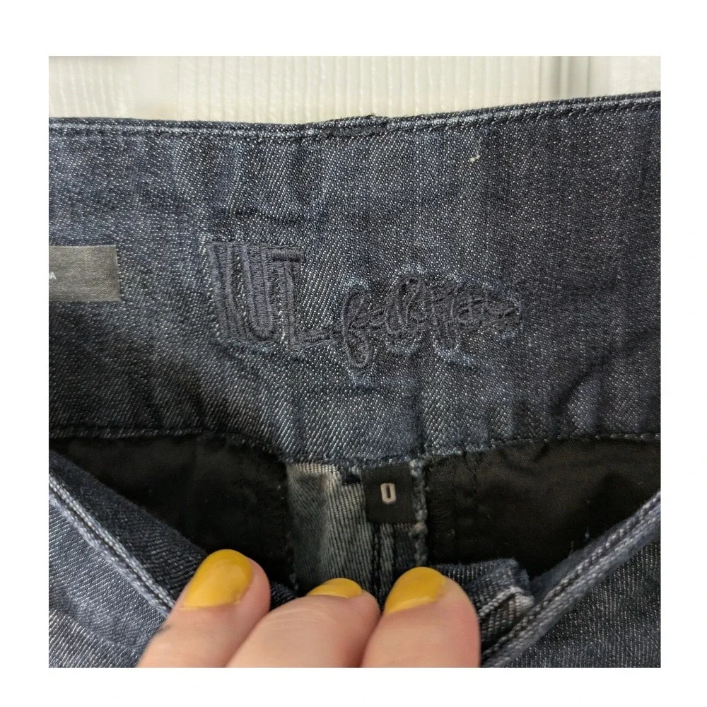 Y2K Kut From The Kloth Madeleine Bermuda Short Dark Wash Denim High Waist Size 0